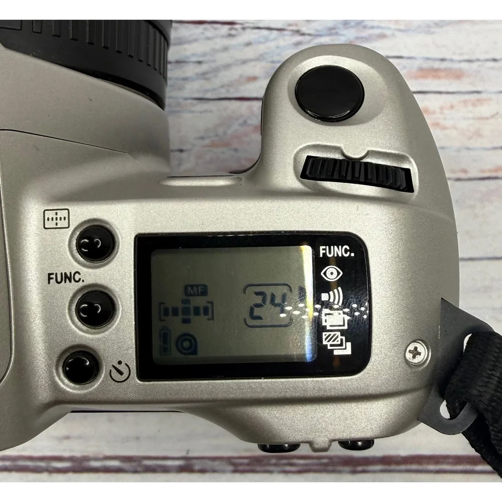 Canon EOS Rebel 2000 35mm Film SLR Camera with Sigma 28-80mm Macro Lens Silver